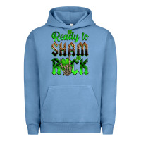 Pigment Pebble Blue St. Patricks' Day ready to sham rock Urban Hoodie - OliviaCreatesArt