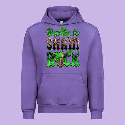 St. Patricks' Day Ready To Sham Rock Urban Hoodie Designed By Oliviacreatesart