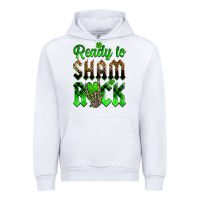 White St. Patricks' Day ready to sham rock Urban Hoodie - OliviaCreatesArt