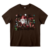 Chocolate Brown for the love of the christmas Heavy Core Tee - CowhideDigitalArt