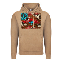 Vintage Coffee gemstone cowhide background Vintage Hoodie - AdoDesignShop
