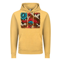 Vintage Mustard gemstone cowhide background Vintage Hoodie - AdoDesignShop