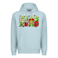 Blue Mist grinch coffee cups Premium Hoodie - texasbilliewilder