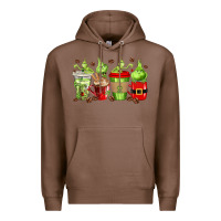 Chestnut grinch coffee cups Premium Hoodie - texasbilliewilder