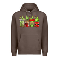 Coffee grinch coffee cups Premium Hoodie - texasbilliewilder