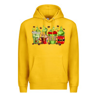 Lemon grinch coffee cups Premium Hoodie - texasbilliewilder