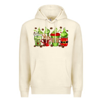 Sandshell grinch coffee cups Premium Hoodie - texasbilliewilder