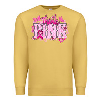 Antique Gold Think pink Premium Sweatshirt - NancyCooperArtShop