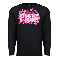 Black Think pink Premium Sweatshirt - NancyCooperArtShop