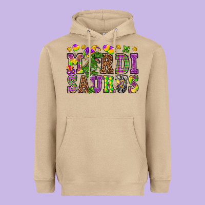 Mardi Saurus Heavyweight Hoodie Designed By Nancycooperartshop