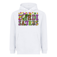 White Mardi saurus Heavyweight Hoodie - NancyCooperArtShop
