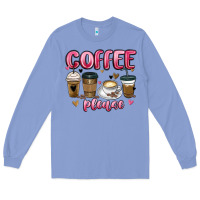 Colony Blue coffee please Long Sleeve Tee - MaliasSmallBusiness