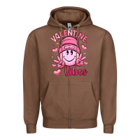 Valentine Vibes Zipper Hoodie | Teevron