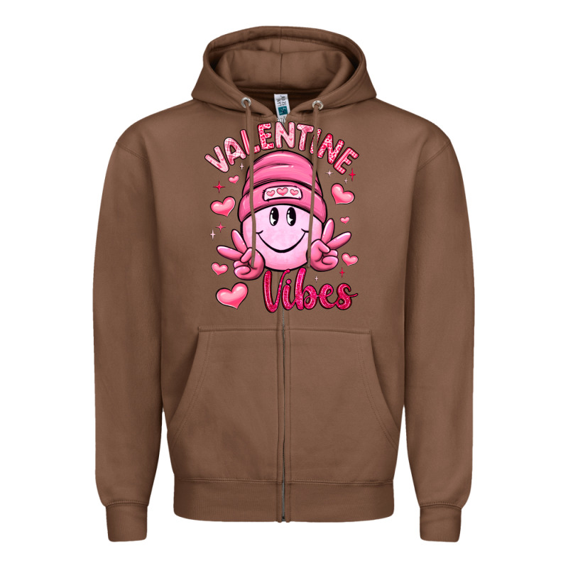 Valentine Vibes Zipper Hoodie by LillyAllenDesigns | Teevron