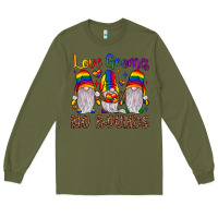 Army Green love gnomes no bounds Long Sleeve Tee - JahusDesignShop