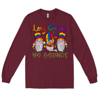 Burgundy love gnomes no bounds Long Sleeve Tee - JahusDesignShop