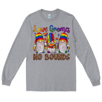 Heather Grey love gnomes no bounds Long Sleeve Tee - JahusDesignShop