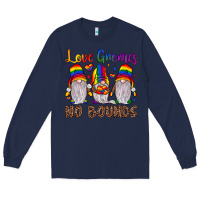 Navy love gnomes no bounds Long Sleeve Tee - JahusDesignShop