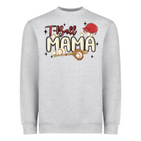 Heather Grey t ball mama baseball Heavyweight Sweatshirt - MaliasSmallBusiness
