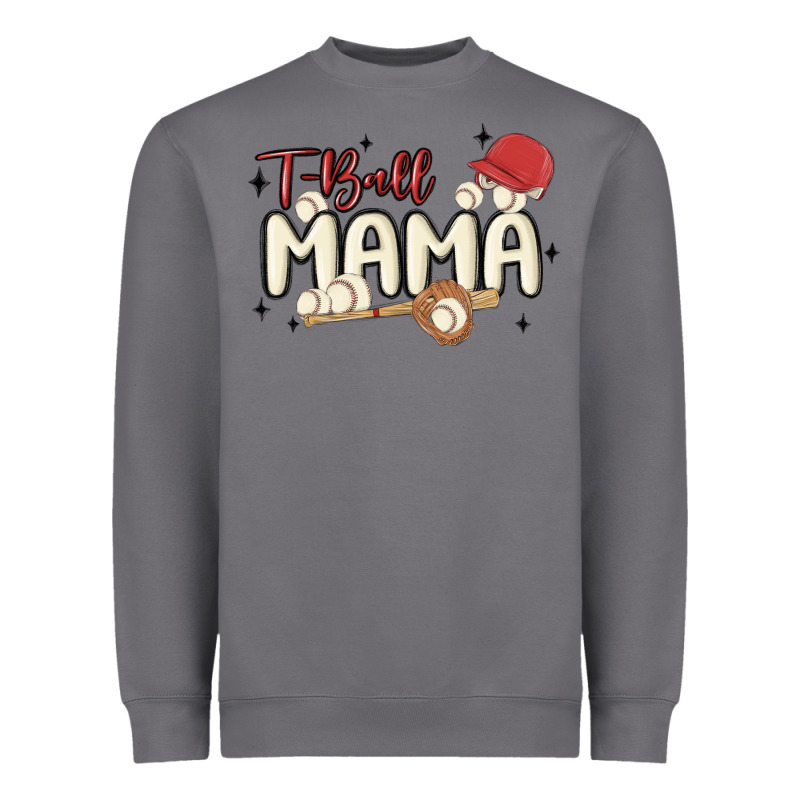 T Ball Mama Baseball Heavyweight Sweatshirt by MaliasSmallBusiness | Teevron