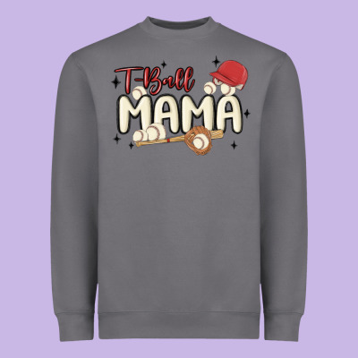 T Ball Mama Baseball Heavyweight Sweatshirt Designed By Maliassmallbusiness
