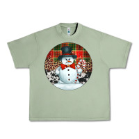 Oil Green western snowman christmas ornament Urban Heavy Tee - Jasminsmagicworld