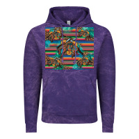 Cloud Purple bucking bronco serape turquoise Vintage Hoodie - Artiststas