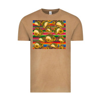 Vintage Camel tacos and sunflowers with serape leopard background Vintage Tee - BarkalooDesign