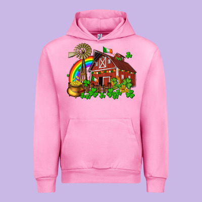 St. Patrick's Farm With Gold Urban Hoodie Designed By Oliviacreatesart
