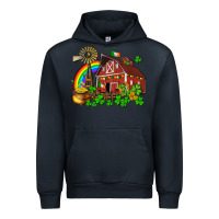 Navy St. Patrick's farm with gold Urban Hoodie - OliviaCreatesArt