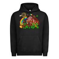 Pigment Black St. Patrick's farm with gold Urban Hoodie - OliviaCreatesArt