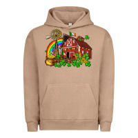 Pigment Burro St. Patrick's farm with gold Urban Hoodie - OliviaCreatesArt