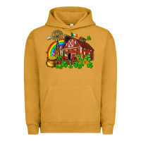 Pigment Peanut Butter St. Patrick's farm with gold Urban Hoodie - OliviaCreatesArt