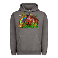 Pigment Tornado St. Patrick's farm with gold Urban Hoodie - OliviaCreatesArt