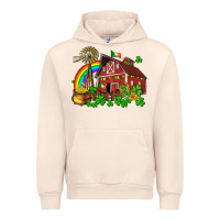 Sandshell St. Patrick's farm with gold Urban Hoodie - OliviaCreatesArt