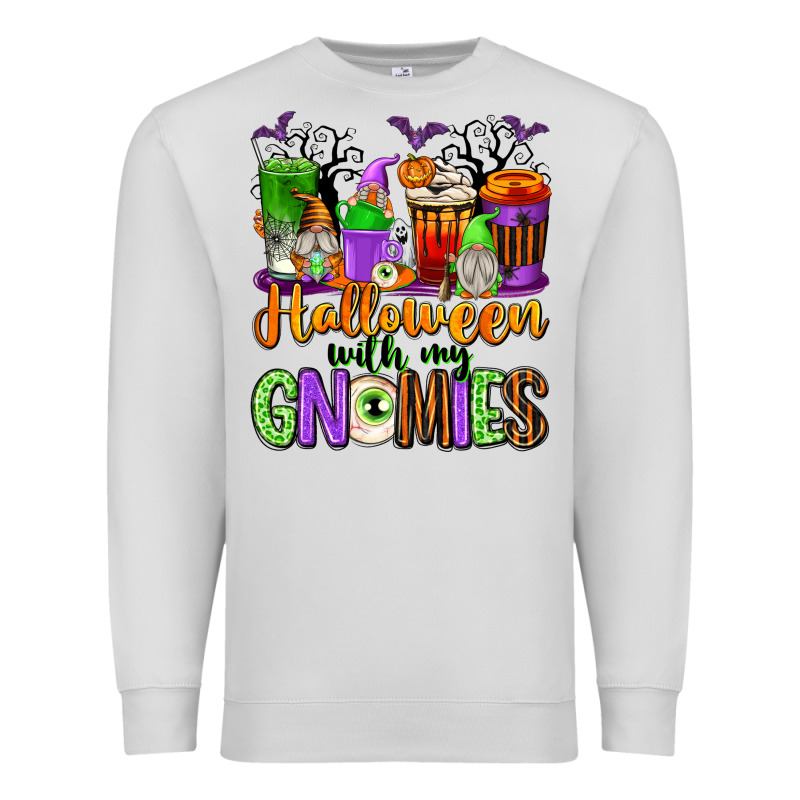 Halloween With My Gnomies Coffee Cups Premium Sweatshirt by texasbilliewilder | Teevron