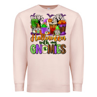 Pale Pink Halloween with My Gnomies Coffee Cups Premium Sweatshirt - texasbilliewilder
