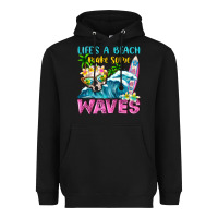 Black Life's a beach make some waves Heavyweight Hoodie - NancyCooperArtShop