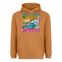 Meerkat Life's a beach make some waves Heavyweight Hoodie - NancyCooperArtShop