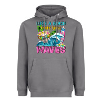Storm Life's a beach make some waves Heavyweight Hoodie - NancyCooperArtShop
