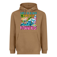 Toasted Coconut Life's a beach make some waves Heavyweight Hoodie - NancyCooperArtShop