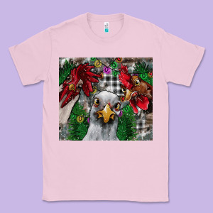 Chicken Classic Tee Designed By Cowhidedigitalart
