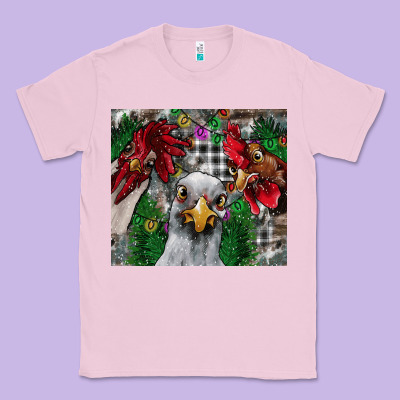 Chicken Classic Tee Designed By Cowhidedigitalart