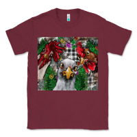 Burgundy Chicken Classic Tee - CowhideDigitalArt