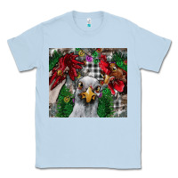 Dusty Blue Chicken Classic Tee - CowhideDigitalArt