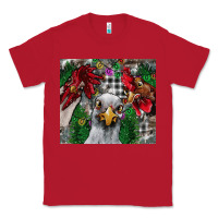 Red Chicken Classic Tee - CowhideDigitalArt