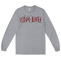 Heather Grey love bites Long Sleeve Tee - MaliasSmallBusiness