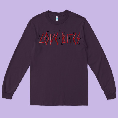 Love Bites Long Sleeve Tee Designed By Maliassmallbusiness