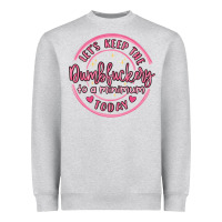 Heather Grey dumbfuckery to minimum Heavyweight Sweatshirt - MaliasSmallBusiness