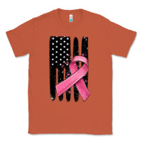 Copper breast cancer ribbon american flag Classic Tee - MaliasSmallBusiness